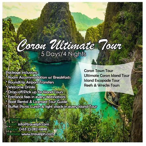 5 Days4 Nights Coron Ultimate Tour Minimum Of 2 Persons For More
