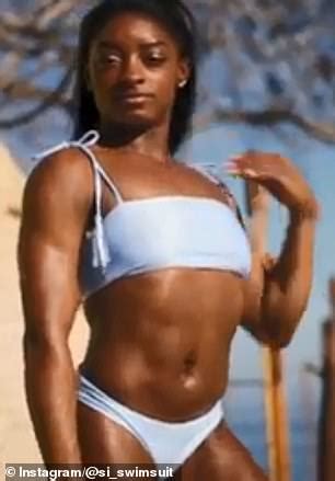 Olympic Gymnast Simone Biles Shows Off Very Fit Bikini Body In The