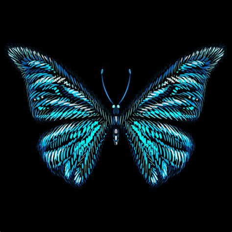 The vector logo butterfly for tattoo or t-shirt or outwear ...