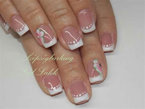 Most az akár otthon is könnyedén elkészíthető. Francia gél lakk | Nails, Nail art, Nail designs