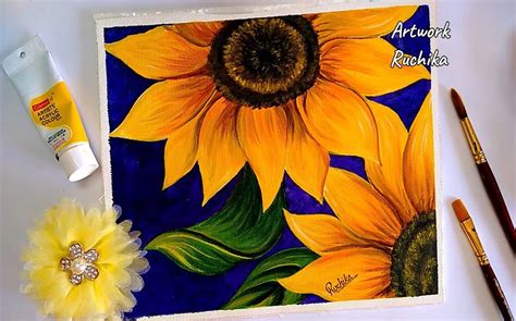 How To Paint Sunflowers 10 Amazing And Easy Tutorials Sunflower