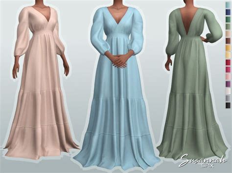 New Mesh Found In Tsr Category Sims 4 Female Formal Cottagecore