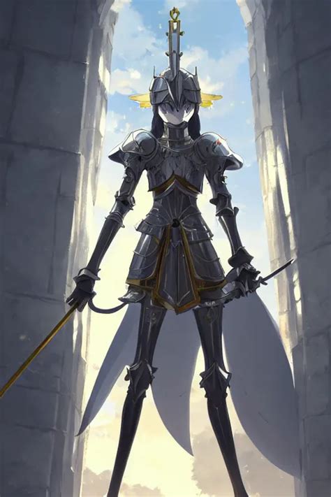 Anime Key Visual Concept Art Of Anime Female Knight Stable Diffusion