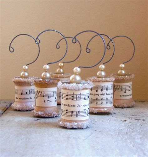 Ornaments Made From Vintage Spools As Featured In Better Homes Etsy