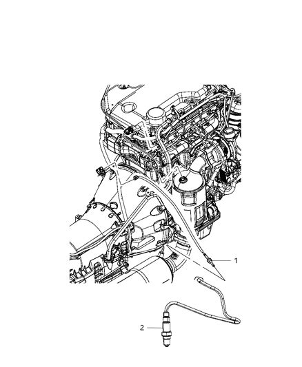 Sensors Exhaust And Oxygen 2012 Jeep Liberty