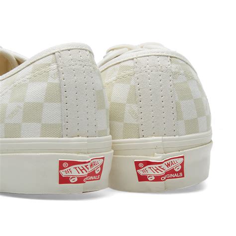 Vans Vault Og Authentic Lx Checkerboard And Marshmallow End