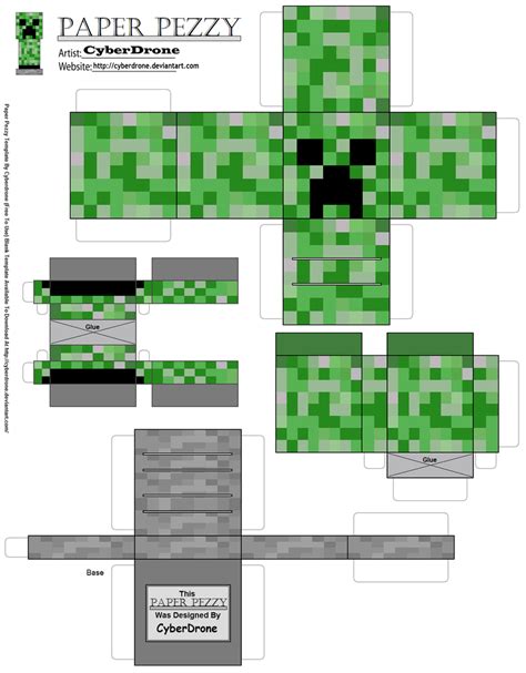 Paper Pezzy Creeper Minecraft By Cyberdrone On Deviantart