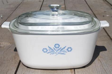 Blue Cornflower Vintage Corningware 2 1 2 Qt Casserole Dish W Separate