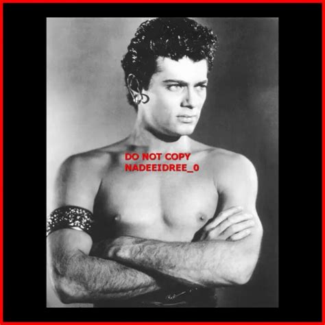 Tony Curtis Barechested Hunky Beefcake X Photo Picclick Hot Sex Picture