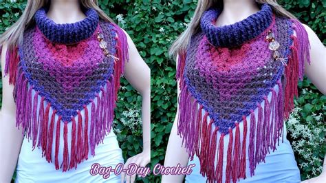 Links in the description box ox each crochet tutorial. How To Crochet Wide Neck Bandana Cowl - Midnight Stroll ...