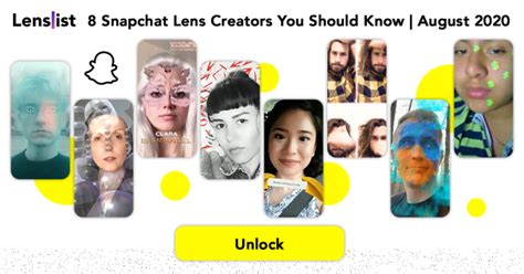 8 snapchat lens creators you should know september 2020 lenslist blog