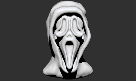 3d Printed Ghost Face By Mwillismodeler Pinshape