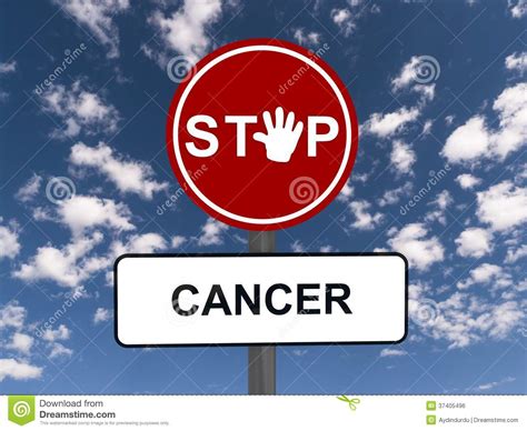 Stop Cancer Sign Stock Illustration Illustration Of Halt 37405496
