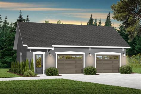 Plan 21943dr Detached Garage With Extra Storage Garage Plans With