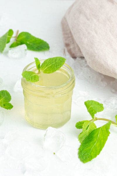 Mint Simple Syrup The Mindful Mocktail
