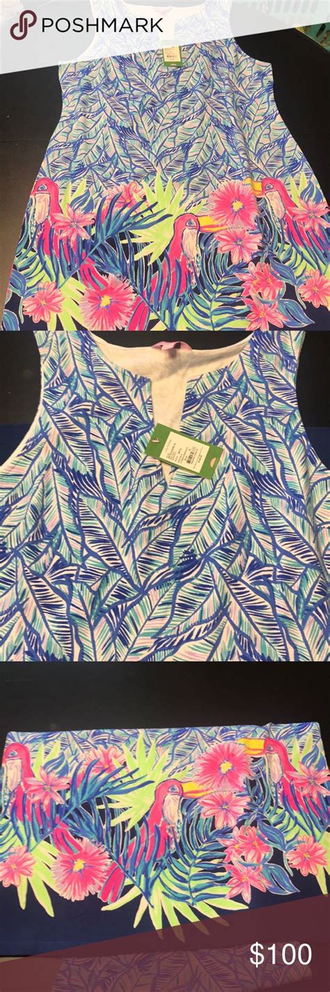 Nwt Lilly Pulitzer Harper Shift In Lets Mango Xl Lilly Pulitzer