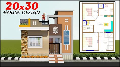 20x30 House Plan With Elevation 2bhk House Design Youtube