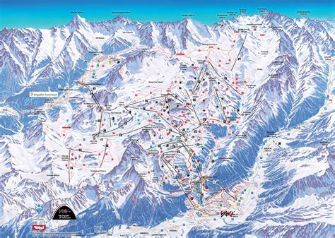 Pistekaart Ischgl Wintersport Dorp Met 239km Piste In Oostenrijk