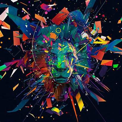 Gas Mask Lion Adobe Behance Pop Creative