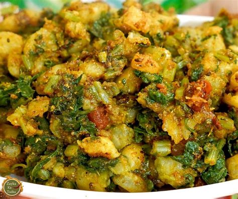Mooli Palak Ki Sabzi Zayka Ka Tadka Indian Food Recipes Vegetarian