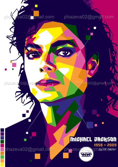 Michael Jackson WPAP Michael Jackson Dibujo Michael Jackson Painting Michael Jackson Drawings