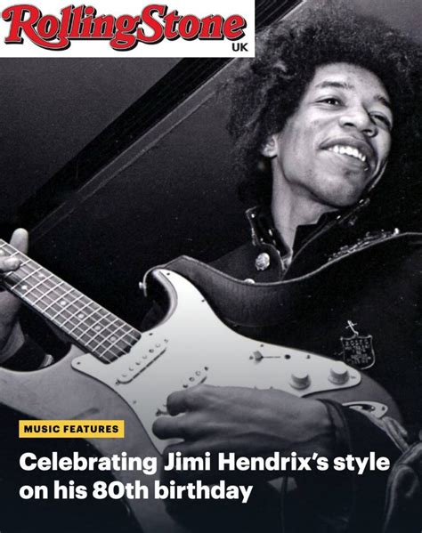 Rolling Stone Celebrating Jimi Hendrixs Style On His 80th Birthday