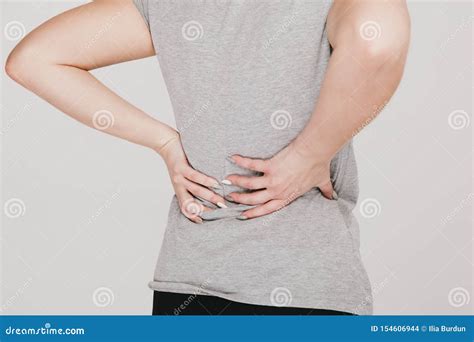 Backache Kidney Problems Concept Lumbago Stock Photo Image Of