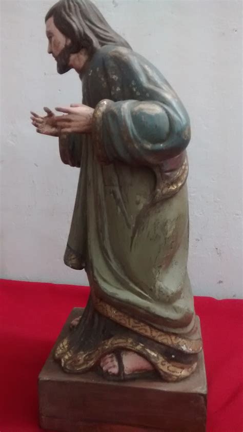 Proceso en la realización de una escultura de madera.si quieres que te haga alguna talla o escultura.www.aprendizdeescultor@gmail.comvisita mi. Escultura De San Jose En Madera - $ 6,000.00 en Mercado Libre