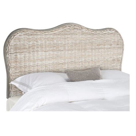 Reinvent your bedroom for a more relaxed appeal with the. Imelda Rattan Headboard - Queen - White Washed - Safavieh ...