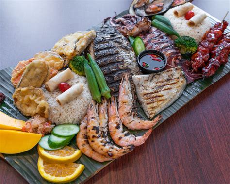 Free Grilled Seafood Platter Photo — High Res Pictures