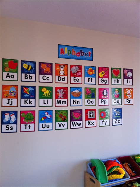 Alphabet Wall Mural Preschool Class Rules Learning Numbers Preschool