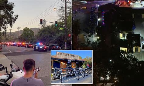 mass shooting at orange county california cooks corner biker bar leaves four dead and at least