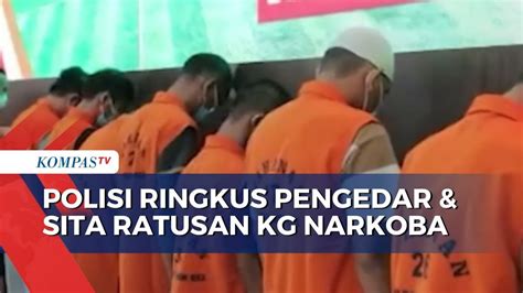 Polisi Ringkus 22 Pengedar Dan Sita Ratusan Kg Narkoba Di Lampung Selatan Youtube