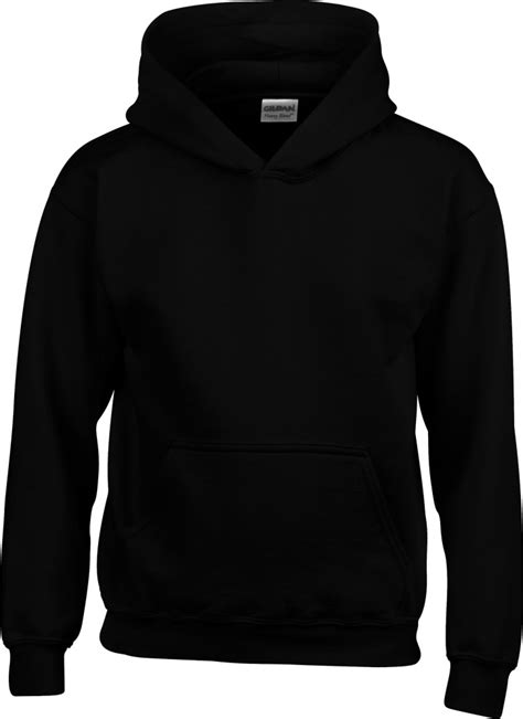 Heavy Blend Youth Hooded Sweatshirt Black Besticken Und Bedrucken
