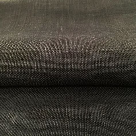 Heavy Black Linen