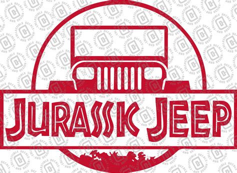 jurassic jeep wrangler yj vinyl decal jeep wrangler decal