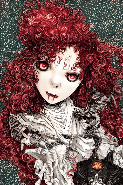 Manga Vampire Graphic · Creative Fabrica