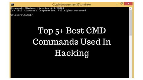 Top 5 Best Cmd Commands Used In Hacking Tech Talks With Me