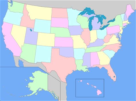 Different colors are usually differentiated by temperature or climate of different climatic zones of an area (like a. US Map Quiz - Fast, Free, And Printable Maps