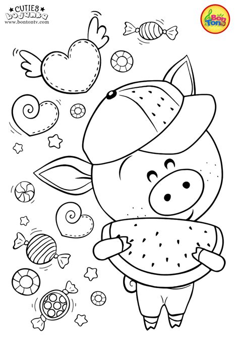 Cuties Coloring Pages For Kids Free Preschool Printables Slatkice