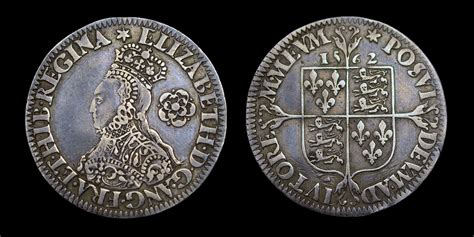 Elizabeth I 1562 Silver Sixpence Milled Issue