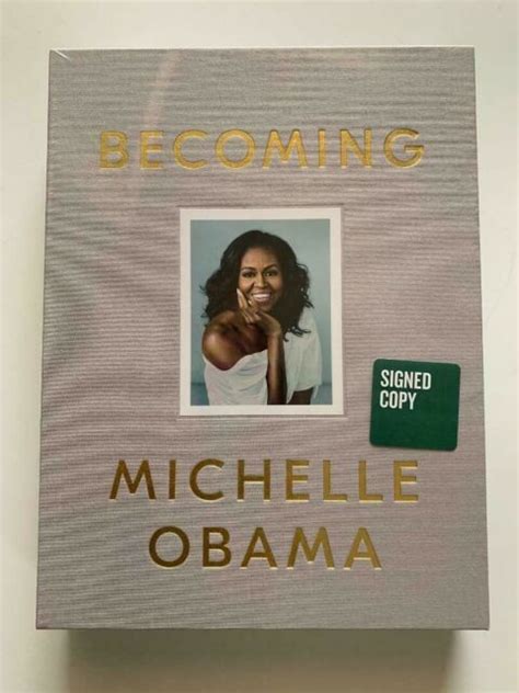 Michelle Obama Becoming Deluxe Edition Signed Hard Back Book Extras