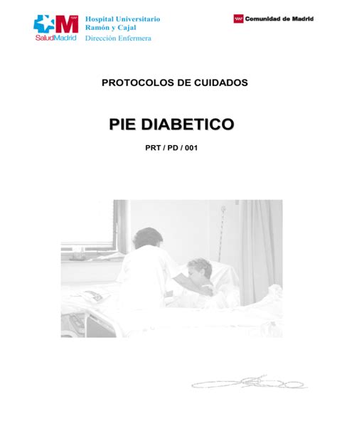Protocolos de cuidados del pie diabético