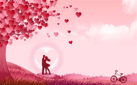 Romantic Red Love Tree Under The Couple Tanabata Tanabata Poster