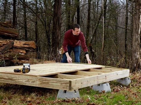 How To Build A Shed Base With Deck Blocks