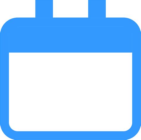 Download Calendar Blank Png Blue Calendar Icon Png Png Image With No