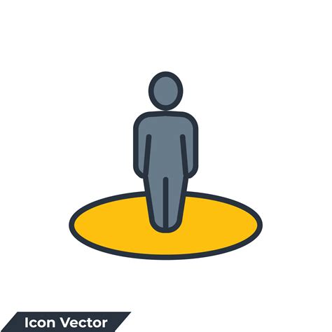 You Are Here Icon Logo Vector Illustration Destination Symbol Template