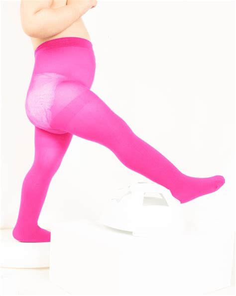 S / 36 / 8. Neon Pink Kids Nylon / Spandex Tights Style# 1073 | We ...