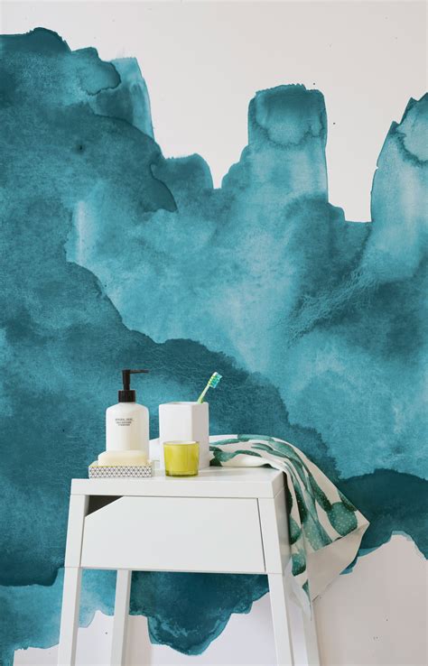 Transform Your Home With These Amazing Watercolour Wallpapers Teal