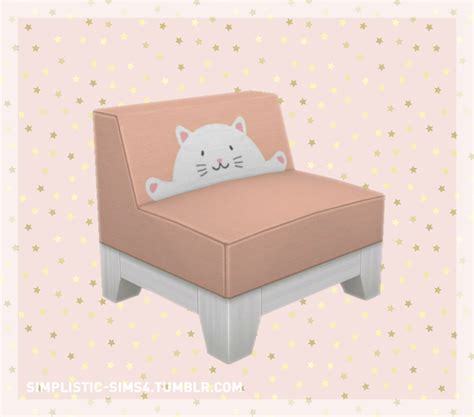 Lana Cc Finds Simplistic Sims4 Cutie Pie Kids Room Set Chair